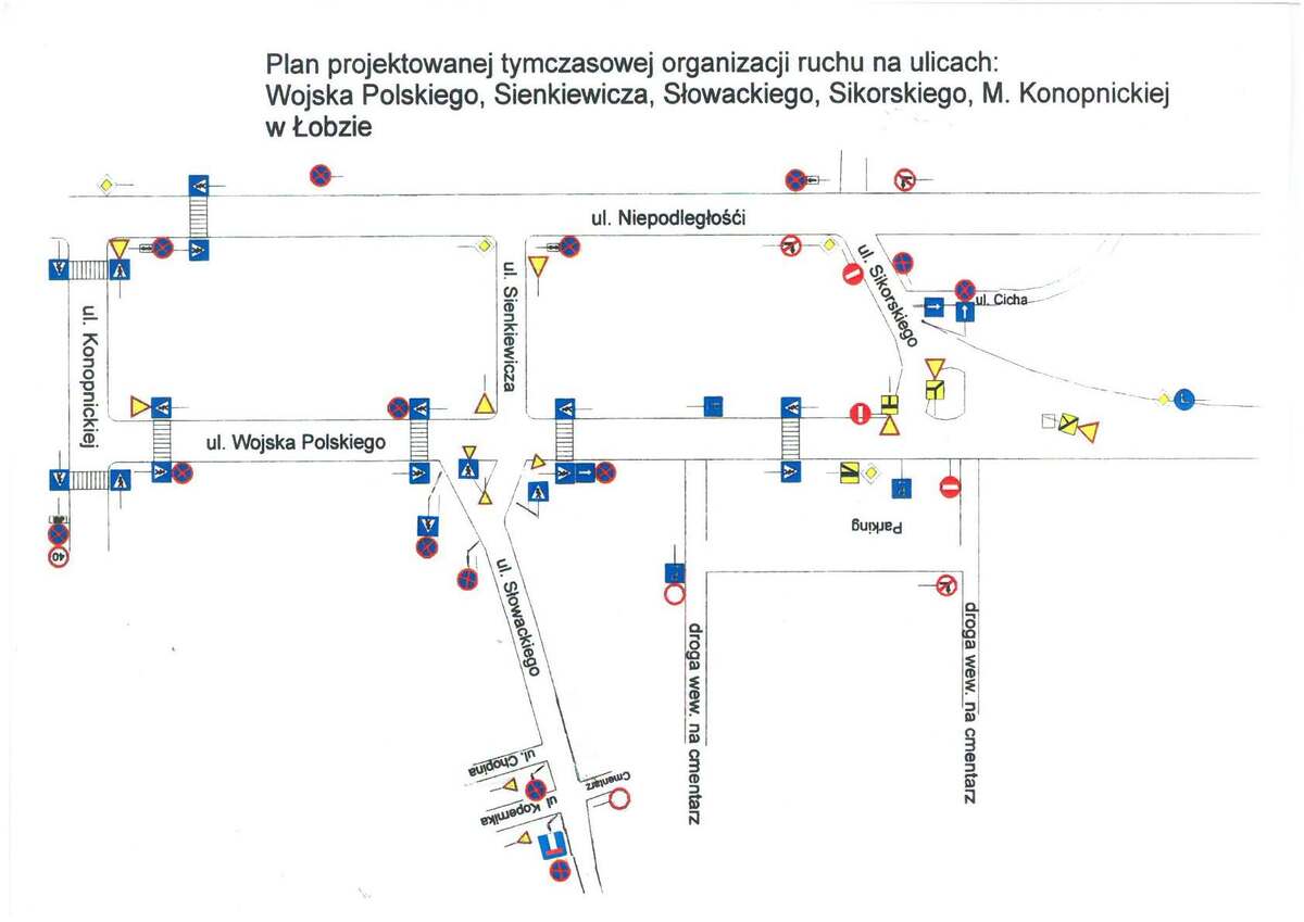 Zmiana organizacji ruchu w Łobzie w czasie Wszystkich Świętych